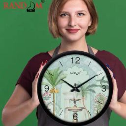 random Printed Round Wall Clock image 3
