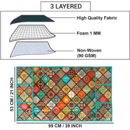 revexo Set of 6 Printed Fridge Mats & Covers image 3