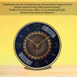 random Modern Round Wall Clock with Sweep Silent Movement image 3