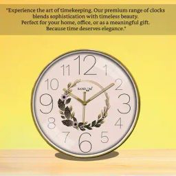 random Modern Round Wall Clock with Sweep Silent Movement image 3