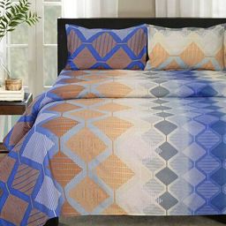 swayam Geometric Print 120 TC Bouble Bedding Set image 3