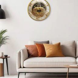 random 12 Inch Embossed Dial Wall Clock image 3