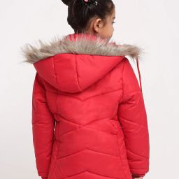 vero amore Zip Closure Puffer Jacket with Faux Feather image 4