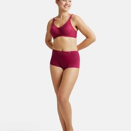 jockey ES13 Wirefree Non Padded Cotton Elastane Full Coverage Plus Size Bra with Side Panel Support image 4