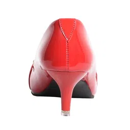 shuz touch Pointed-Toe Slip-On Stilletos with Chain Details image 4