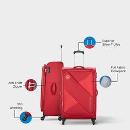 skybags Trolley Bag with Number Lock & Metal Accent image 4