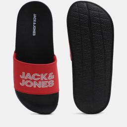 jack & jones Men Brand Print Slides image 4
