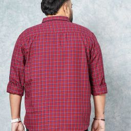 hardsoda Men Checked Regular Fit with Patch Pocket image 4