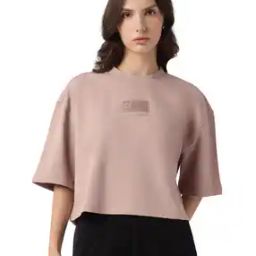 Logo Series Cropped Crew-Neck T-Shirt-image-51