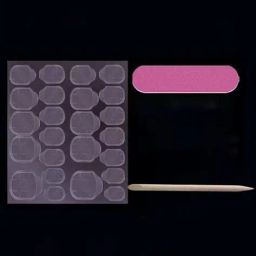 pink truck Set of 24 Artificial Reusable Nails image 4