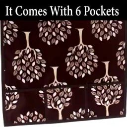 cread craft Set of 5 Printed Refrigerator Top Cover with Mats & Handle Covers image 4