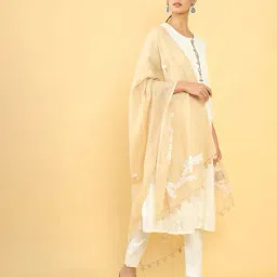 soch Embroidered Dupatta with Tassels image 4