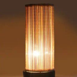 devansh Table Lamp with Bamboo Shade   image 4