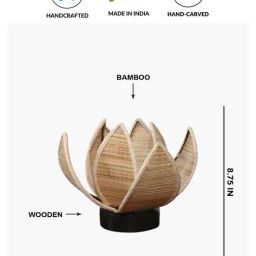 devansh Table Lamp with Lotus Bamboo Shade   image 4