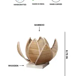 devansh Table Lamp with Lotus Bamboo Shade   image 4