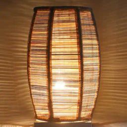 devansh Wood Dholak Table Lamp image 4