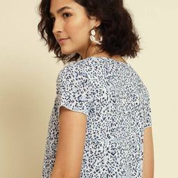 leia  Women Regular Fit Open Collar Block Print Shrug image 4