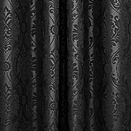 cortina eyelet curtain Set of 2 Baroque Print Eyelet Window Curtains image 4