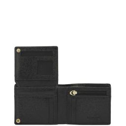da milano Men Bi-Fold Wallet with Text Embossed  image 4