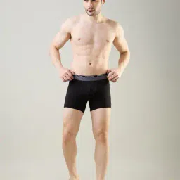park avenue Men Typographic Print Trunks with Elasticated Waist image 4