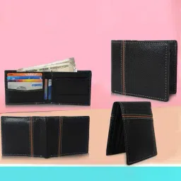 cimoni Men Bi-Fold Wallet with Stitched Edge image 4