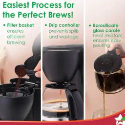 wonderchef Swift Brew Coffee Machine with Push Button image 4