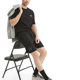 rare rabbit Men Regular Fit Flat-Front Shorts with Drawstring Waist image 4