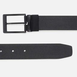 louis philippe Men Patterned Belt with Pin-Buckle Closure image 4