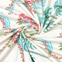 jaipur fabric Block Print Window Curtain with Eyelets Header image 4