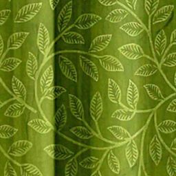 cortina eyelet curtain Set of 2 Leaf Print Eyelet Window Curtains image 4