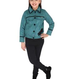cutecumber Striped Button-Front Jacket image 4
