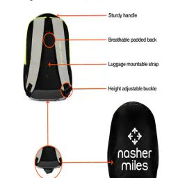 nasher miles Coding Laptop Backpack with Raincover - 31 L image 4