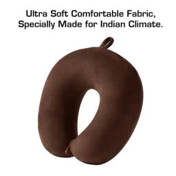 billebon Memory Foam Travel Neck Pillow with Button Closure image 4
