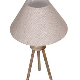 homesake Wooden Tripod Table Lamp with Shade image 4