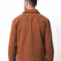 rare rabbit Men Zip-Front Shacket with Patch Pockets image 4