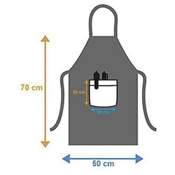 revexo Checked Apron with Patch Pocket image 4
