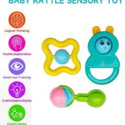 adkd Set of 3 Rolling Rattles image 4
