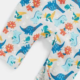 mothercare Dinosaur Print Cotton Dungaree Set image 5