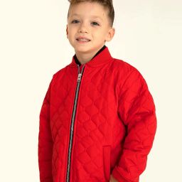 cherry crumble by nitt hyman Quilted Zip-Front Jacket image 5