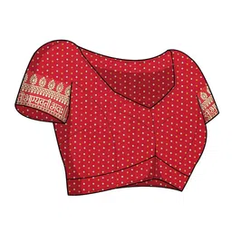 mirchi fashion Geometric Print Saree with Zari Border & Tassels image 5
