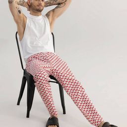 snitch Geometric Print Pyjamas with Insert Pockets image 5
