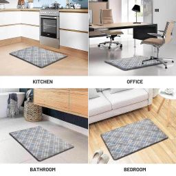 luxehome international Geometric Print Rectangular Door Mat image 5