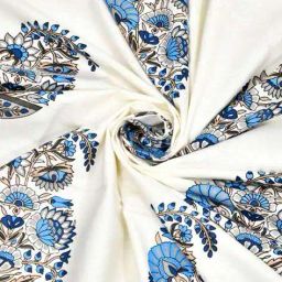 jaipur fabric Floral Print Window Curtain with Eyelets Header image 5
