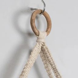 homesake Triangular Macrame Wall Hanging Shelf image 5
