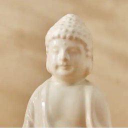 home centre Divine 4Pcs Ceramic and Wood Buddha Reed Diffuser Set image 5