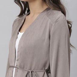 rareism Solid Shrug with Front Tie-Up image 5