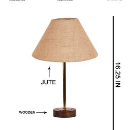 devansh Wooden Base Table Lamp for Home Decor            image 5