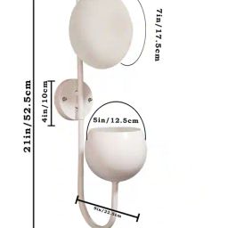homesake Geometric Wall Lamp with Storage Planter image 5