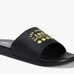 lee cooper Men Brand Print Open-Toe Slides image 5