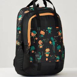 wiki Unisex Robot Print Backpack image 5